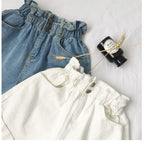 High Waist Loose Denim Shorts - Koyers