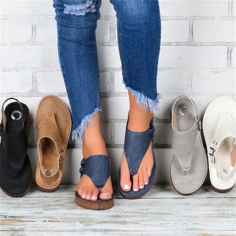 Perforated Toe Wedge Sandal - Koyers