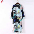 Women Boho Floral Printed Shirt - Koyers
