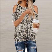 Women Summer Leopard Loose Shirt - Koyers