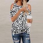 Women Summer Leopard Loose Shirt - Koyers