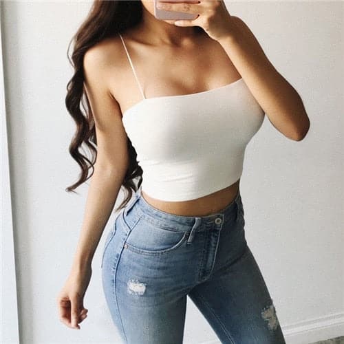 Bandeau Bra Vest Crop Top - Koyers