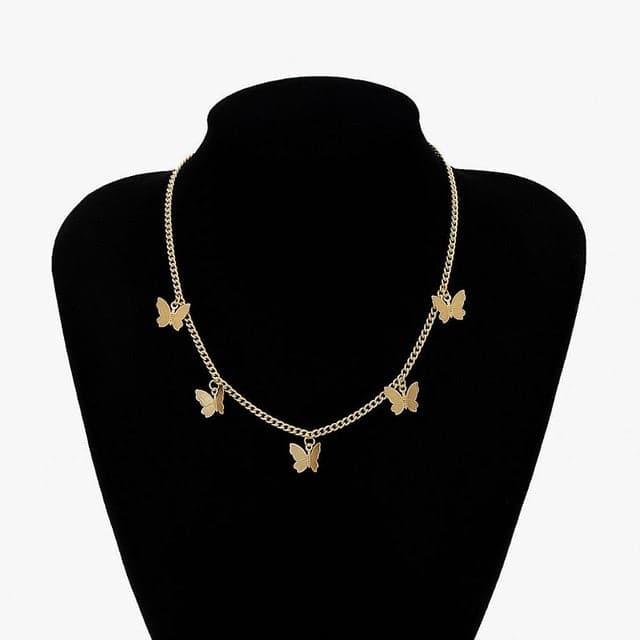 Cute Butterfly Choker Necklace - Koyers