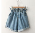 High Waist Loose Denim Shorts - Koyers