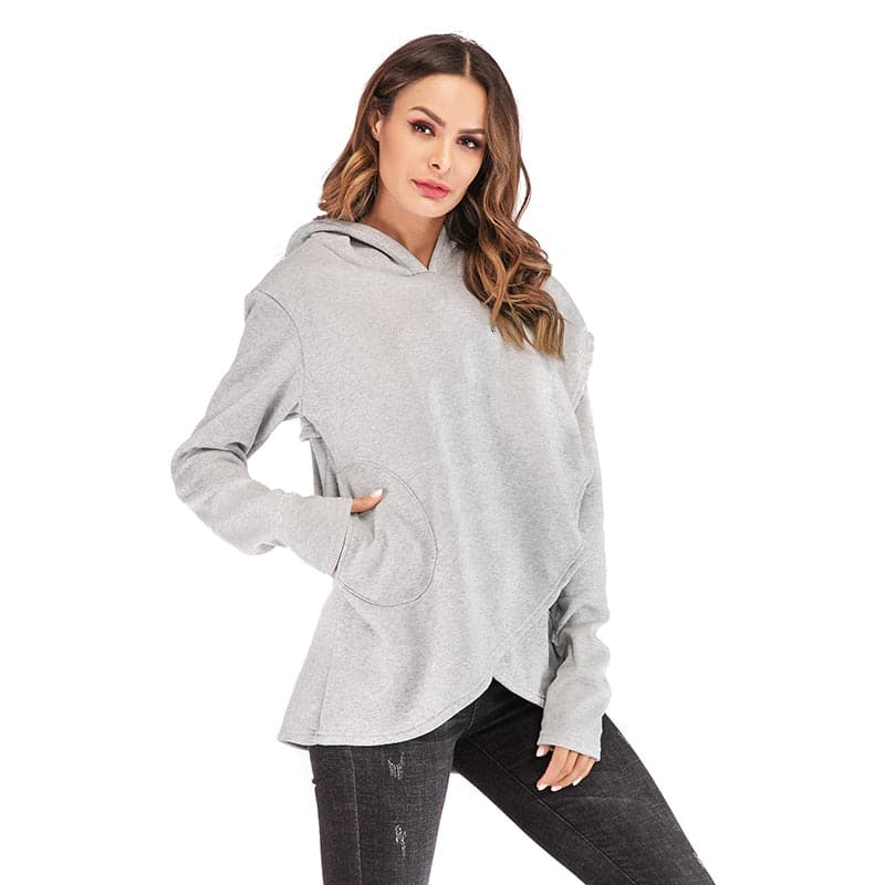 Plus Size Fashion Pocket Pullover Hoodie Sweatshirt - Koyers