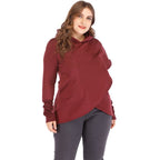 Plus Size Fashion Pocket Pullover Hoodie Sweatshirt - Koyers
