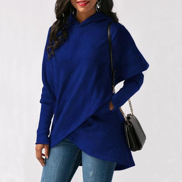 Plus Size Fashion Pocket Pullover Hoodie Sweatshirt - Koyers