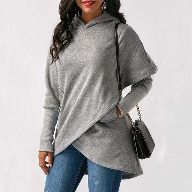 Plus Size Fashion Pocket Pullover Hoodie Sweatshirt - Koyers