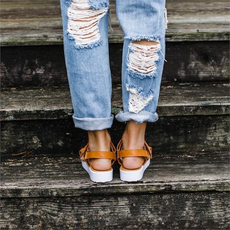 Comfortable Buckle Strap Sandals - Koyers