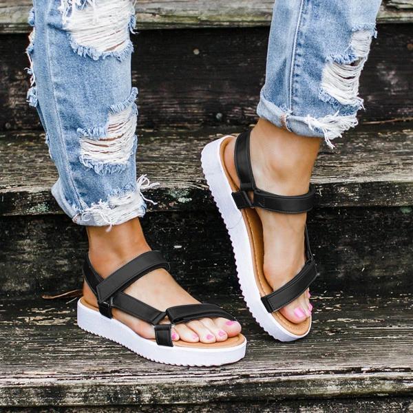 Comfortable Buckle Strap Sandals - Koyers
