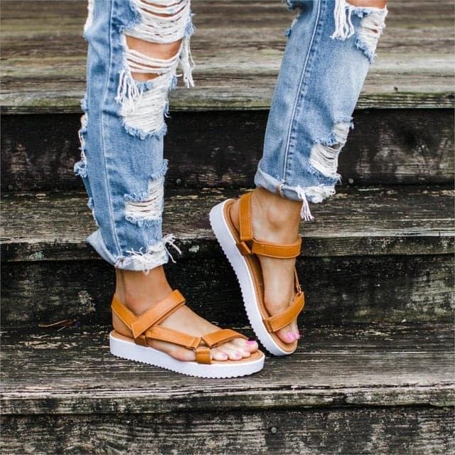 Comfortable Buckle Strap Sandals - Koyers