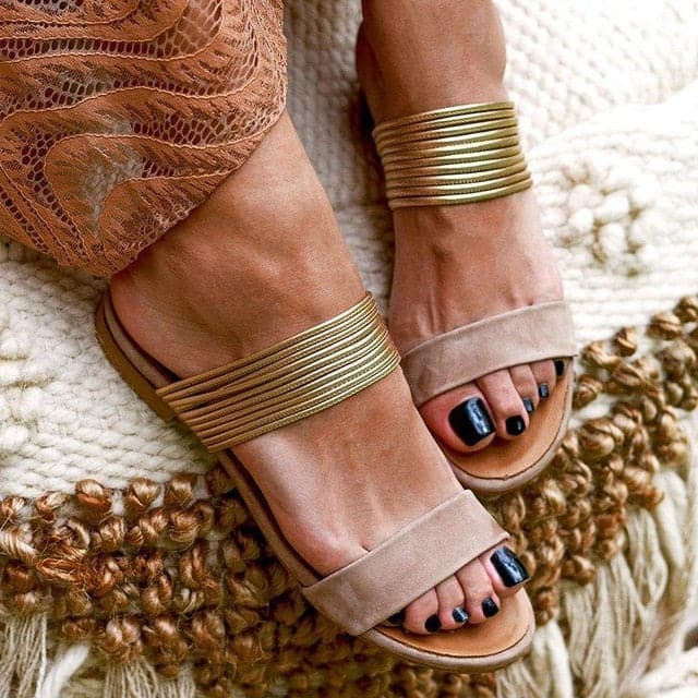 Slip-On Flat Open Toe Summer Slide Sandals - Koyers