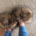 Fluffy Fox Fur Slippers - Koyers