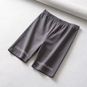 Fashion Letter Print High Waist Biker Shorts - Koyers