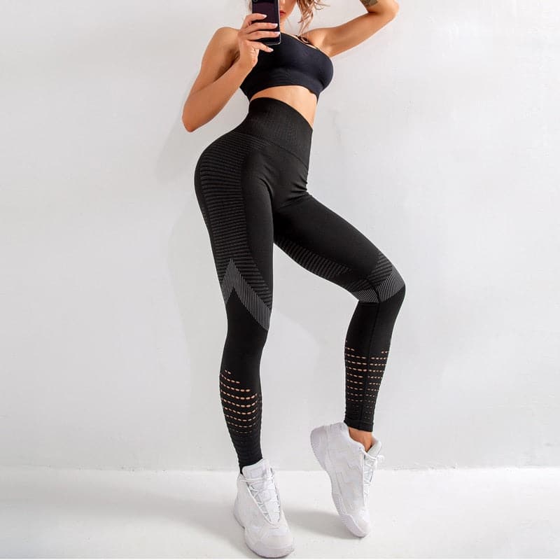 Ultra Seamless Hollow Fitness Leggings - Koyers