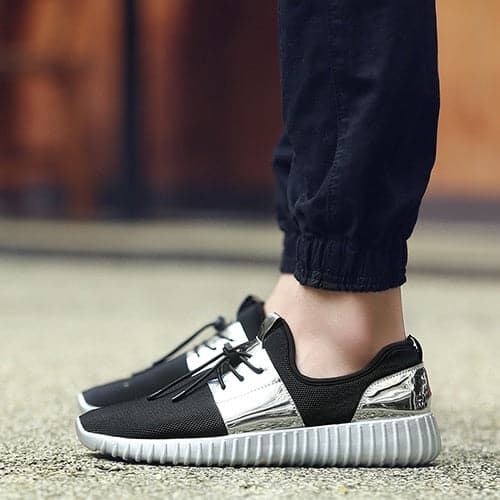 Breathable Flat Trendy Couple Sneakers - Koyers