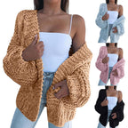 Thick Knitted Comfy Sweater Cardigan - Koyers
