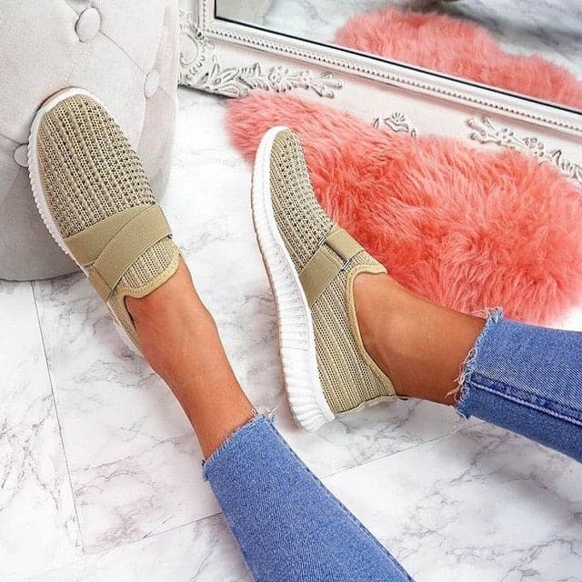 Comfortable Soft Knitted Slip-On Sneakers - Koyers