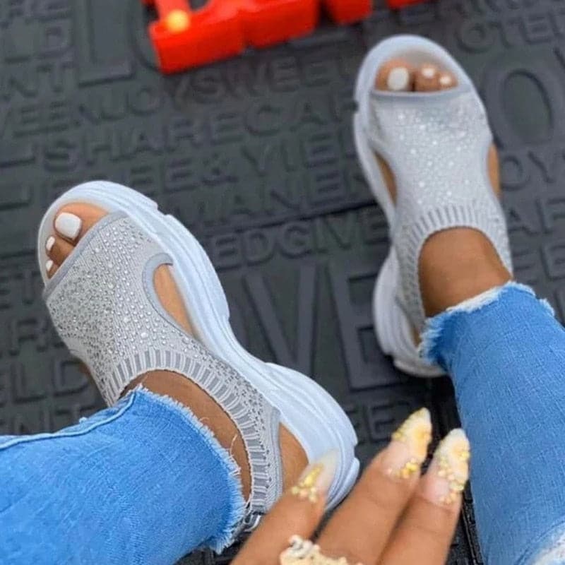 Breathable Crystal Bling Sandals - Koyers