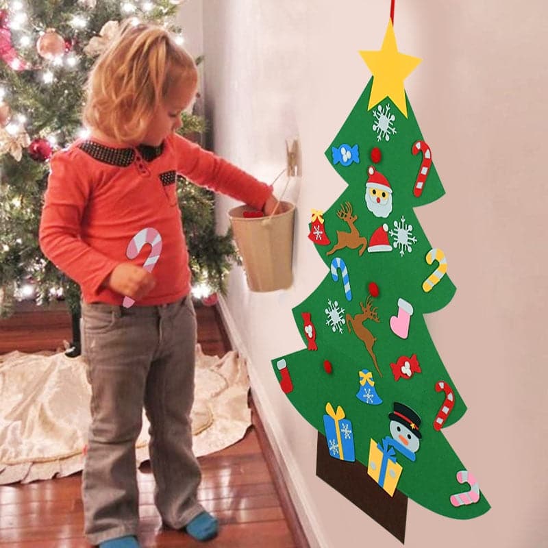 DIY Christmas Tree Wall Decorations For Kids - Koyers