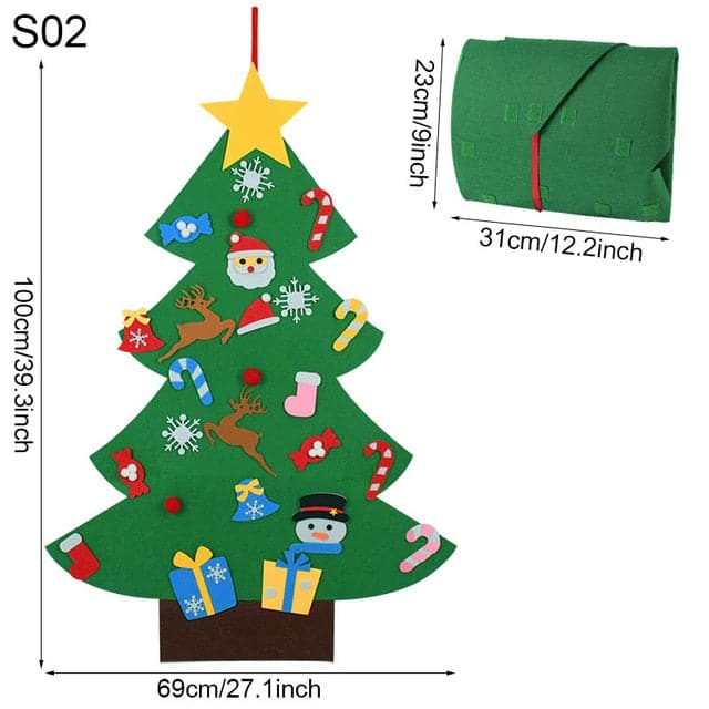 DIY Christmas Tree Wall Decorations For Kids - Koyers