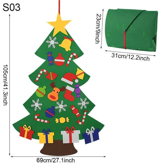 DIY Christmas Tree Wall Decorations For Kids - Koyers