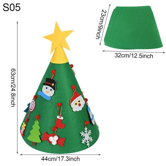 DIY Christmas Tree Wall Decorations For Kids - Koyers