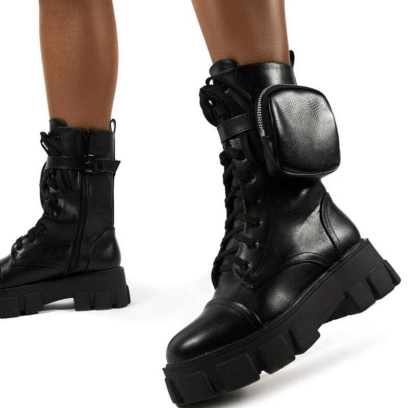 Sassy Combat With Pouch Boots - Koyers