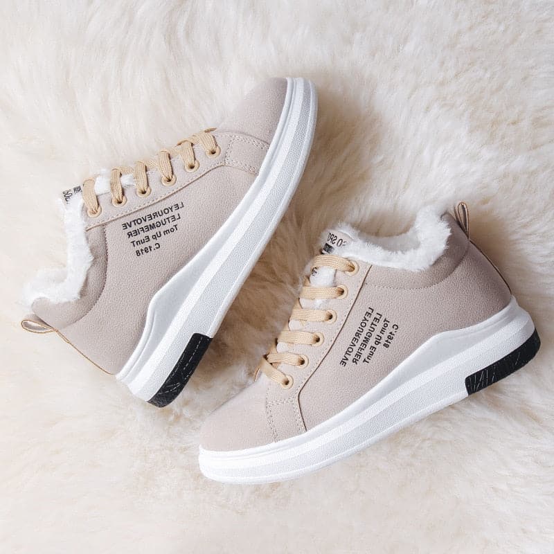 Comfy Thick-Soled Warm Snow Sneakers - Koyers