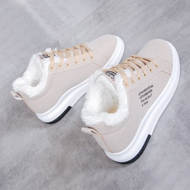 Comfy Thick-Soled Warm Snow Sneakers - Koyers