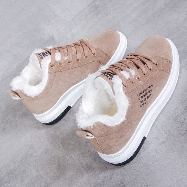 Comfy Thick-Soled Warm Snow Sneakers - Koyers