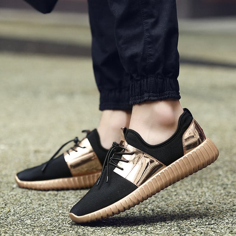 Breathable Flat Trendy Couple Sneakers - Koyers