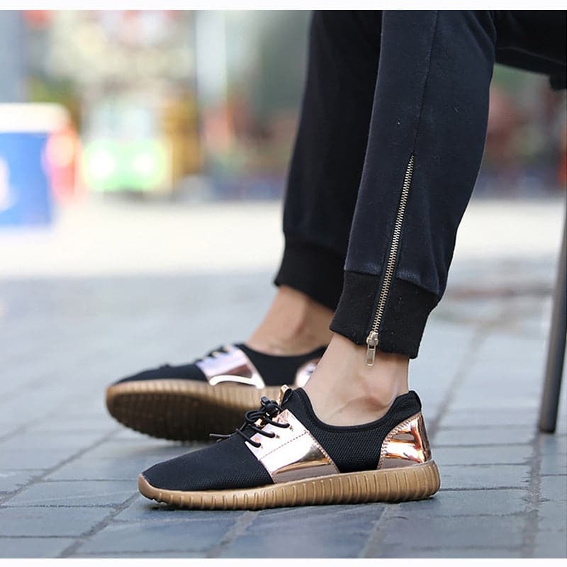Breathable Flat Trendy Couple Sneakers - Koyers