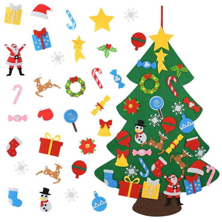 DIY Christmas Tree Wall Decorations For Kids - Koyers
