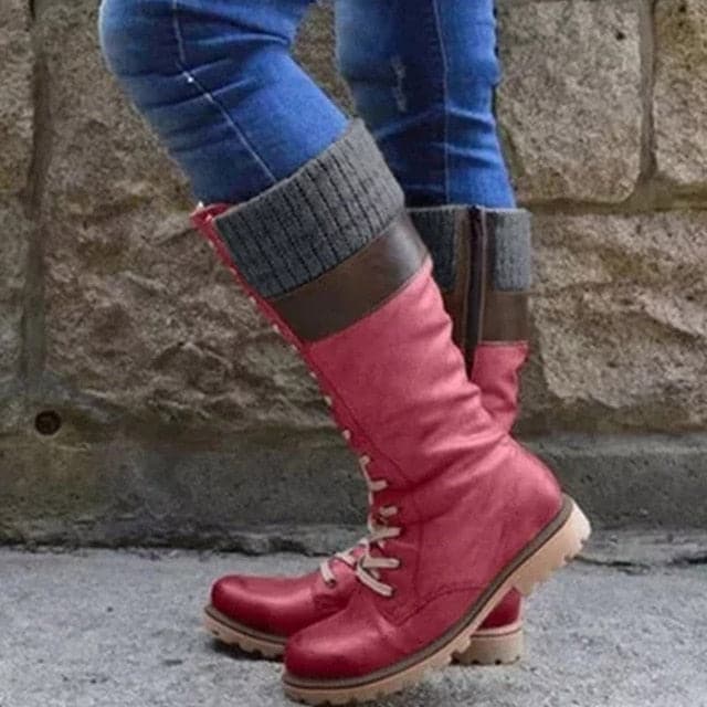 Warm Mid-calf Waterproof Retro Boots - Koyers