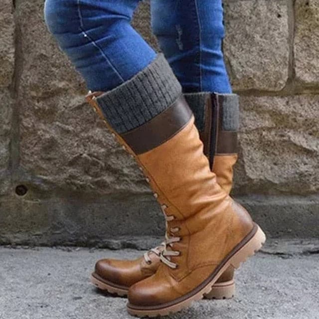 Warm Mid-calf Waterproof Retro Boots - Koyers