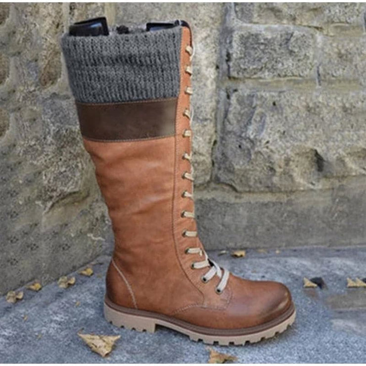 Warm Mid-calf Waterproof Retro Boots - Koyers