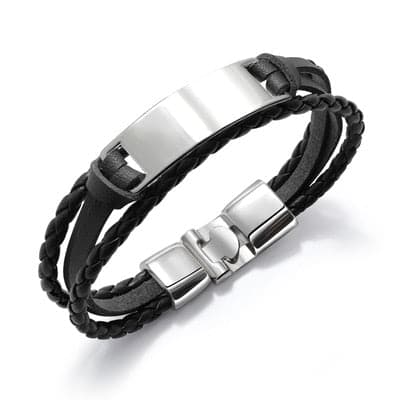 To My Daughter - Steel & Leather Style Bracelet - Koyers