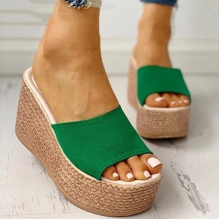 Summer Peep-Toe Espadrille Wedge Sandals - Koyers