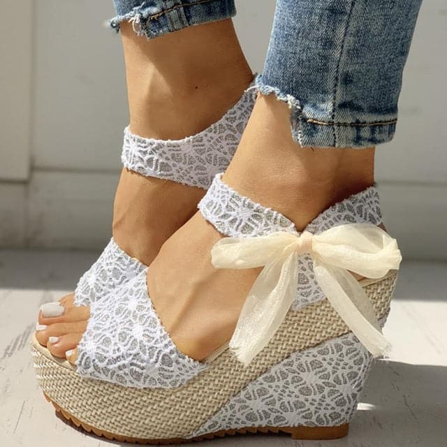 Hot Laced Wedge Summer Sandals - Koyers