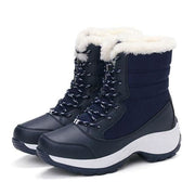 Women Waterproof Winter Boots - Blue / (US 6 | UK 4)