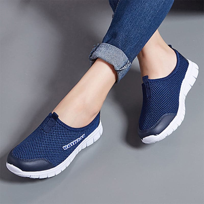 Breathable Mesh Light Flat Sporty Loafers - Koyers