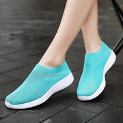 Women's Shoes Knitting Sock Sneakers - Comfortable Flat Shoes 2019