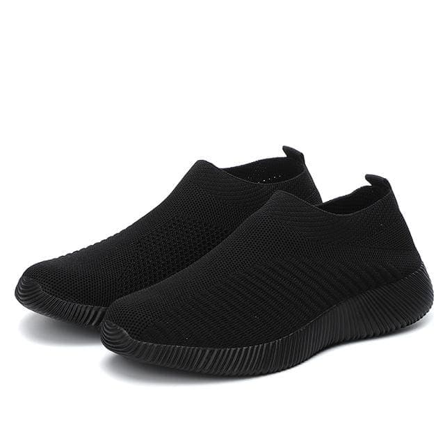 Women's Shoes Knitting Sock Sneakers - Comfortable Flat Shoes 2019