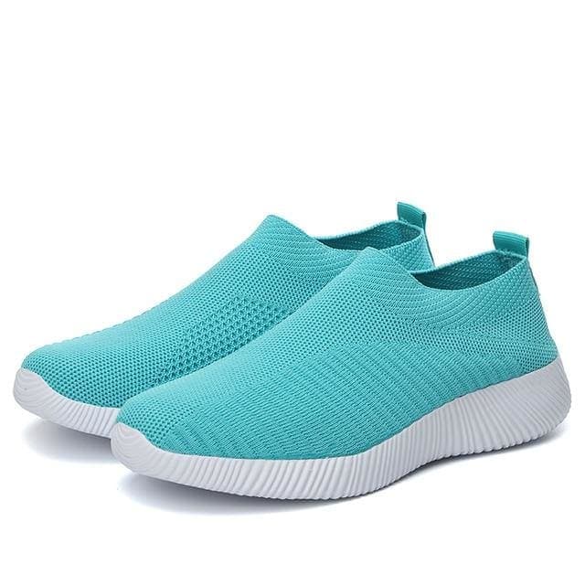 Women's Shoes Knitting Sock Sneakers - Comfortable Flat Shoes 2019