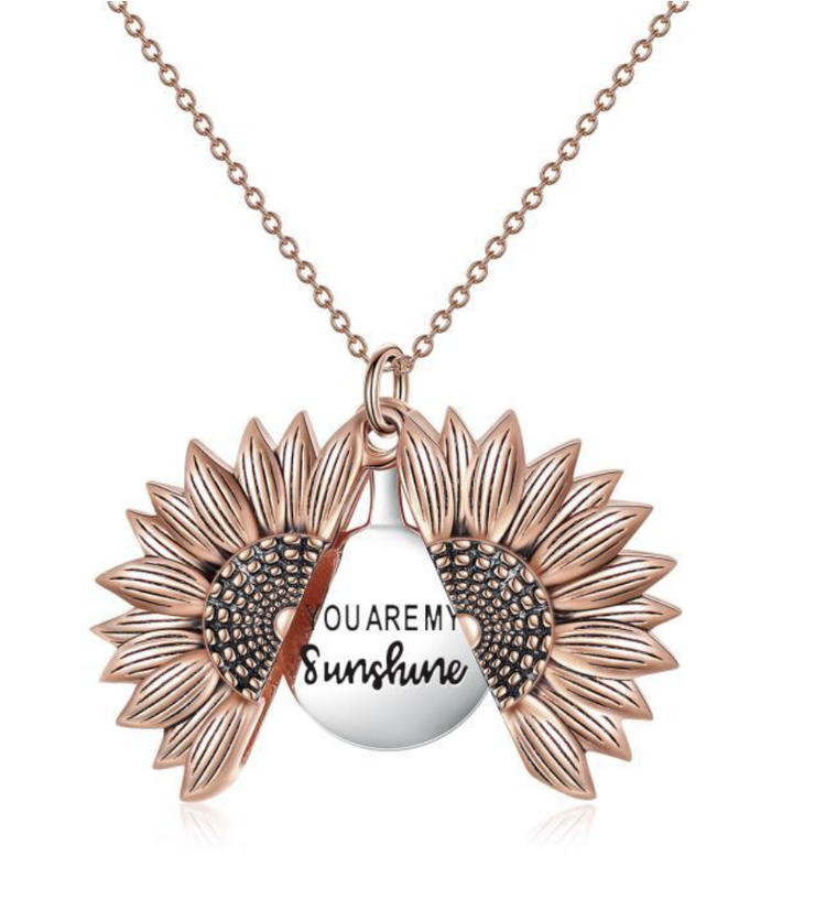 "You Are My Sunshine" Sunflower Necklace - Koyers